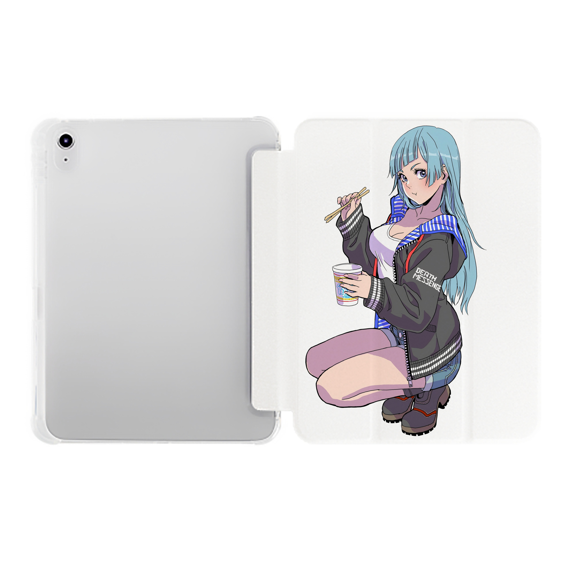 （画像用） 呪術廻戦 Jujutsu Kaisen IPad ケース ペン収納付き 三つ折りスタンド PUレザー×シリコン 対応機種9.5/10.5/10.9インチ
